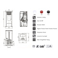 Modern Automatic Remote Control Wood Pellet Heater With Efficient Output From Poland